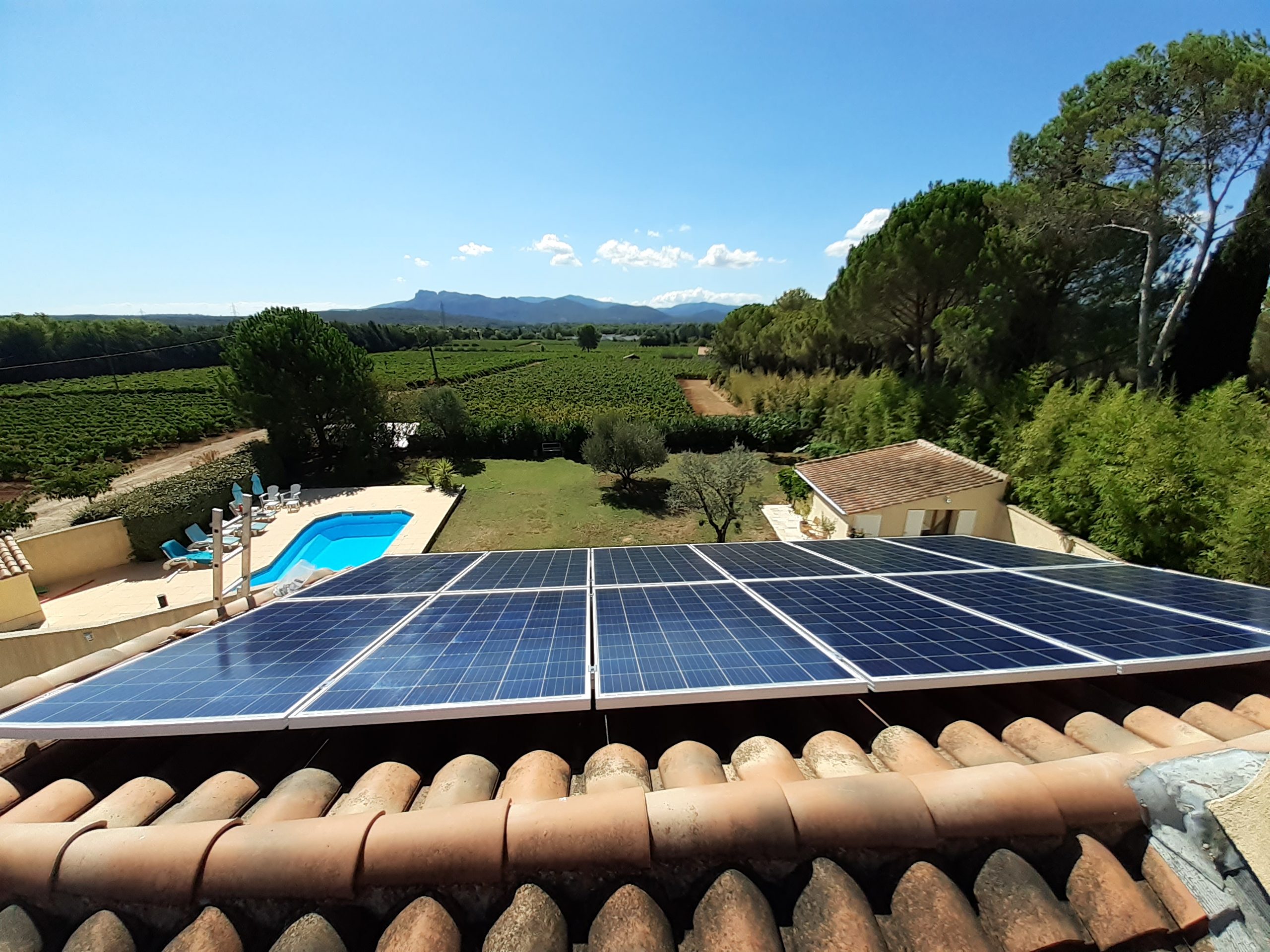 panneaux solaires sud de la france