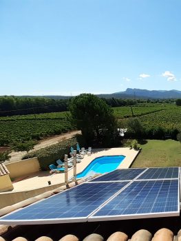 Panneaux solaires soleil du sud de la france